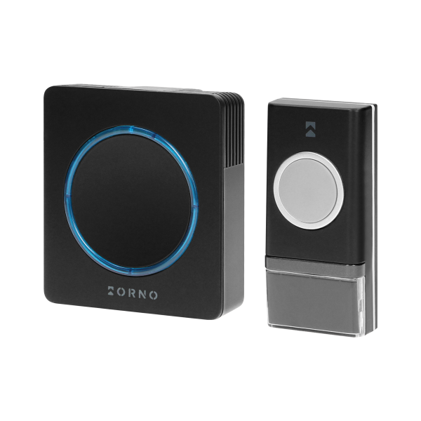 OPERA DC wireless, battery powered doorbell with learning system, 48 sounds, 100m